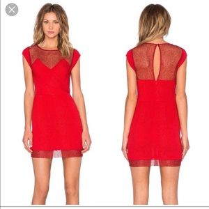 The Kooples red mini dress